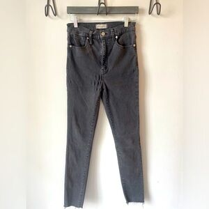 Madewell skinny jeans dark gray/light black size 27